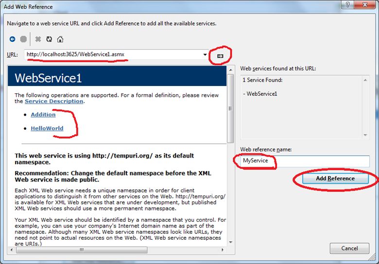 Web Service in Console Application12